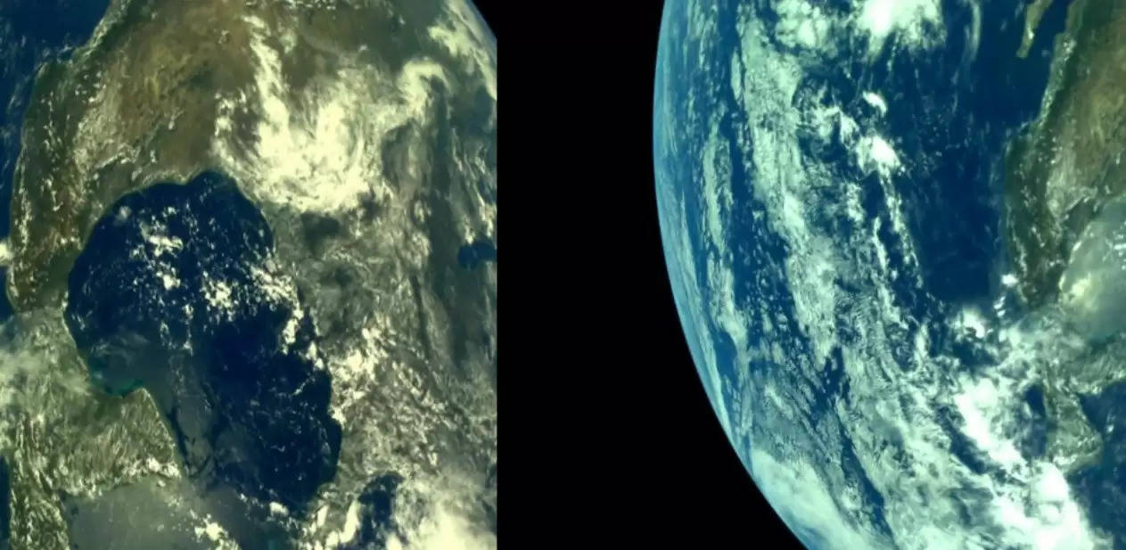 ચંદ્રયાન-2: અંતરિક્ષમાંથી પૃથ્વીની અદભૂત તસવીરો મોકલી, ઈસરોએ તસ્વીરો શેર કરી