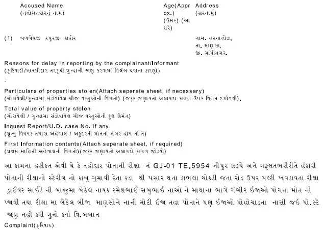 દુર્ઘટના@વિસનગર: મજૂરીથી ઘરે જતાં યુવકને નડ્યો અકસ્માત, રીક્ષા પલટી મારી જતાં મોત