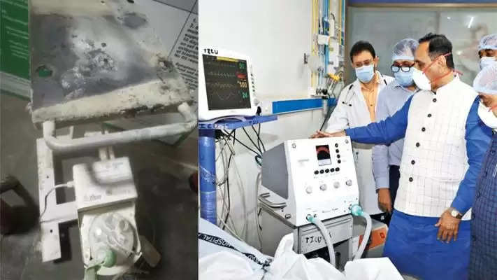 ગંભીર@વડોદરા: SSG હોસ્પિટલમાં ધમણ વેન્ટિલેટરમાં આગ લાગી હતી: FSL રીપોર્ટ