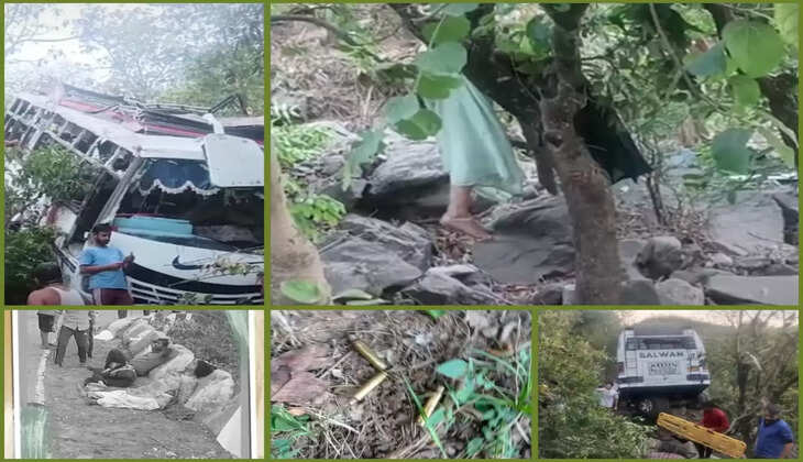  અપડેટ@દેશ: શ્રદ્ધાળુઓથી ભરેલી બસ પર આતંકવાદીઓએ અચાનક  હુમલો કર્યો, 10 લોકોનાં ઘટનાસ્થળે જ મોત 