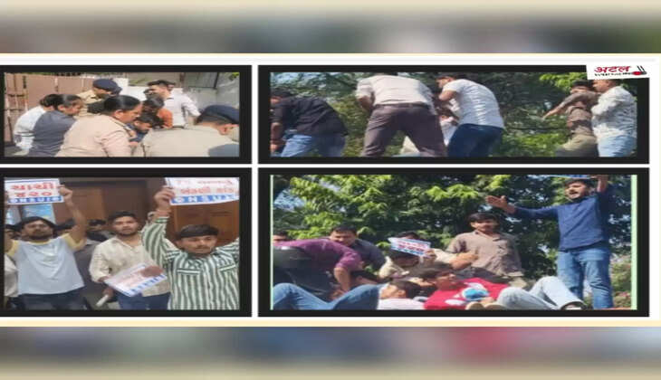 રિપોર્ટ@અમદાવાદ: ગુજરાત યુનિવર્સિટીમાં NSUIના કાર્યકર્તાઓ દ્વારા ઉગ્ર વિરોધ, જાણો વધુ વિગતે 