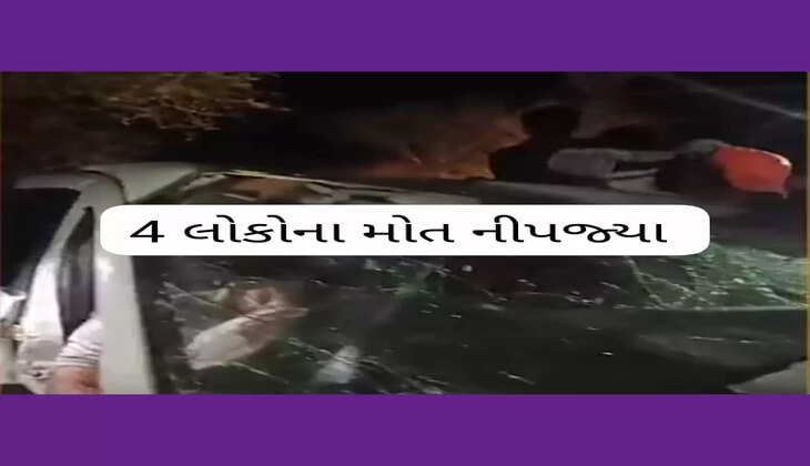 દુર્ઘટના@ગુજરાત: બર્થ-ડે પાર્ટીથી આવતા પરિવારને અકસ્માત નડ્યો, 4 લોકોના  મોત નીપજ્યા 