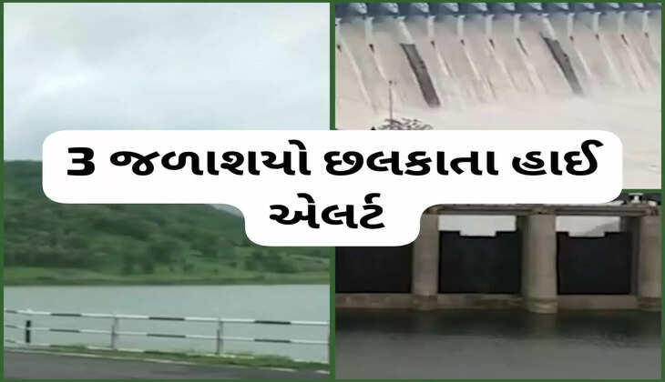 રિપોર્ટ@ગુજરાત: વરસાદના કારણે સૌરાષ્ટ્રના 3 જળાશયો છલકાતા હાઈ એલર્ટ આપવામાં આવ્યું
