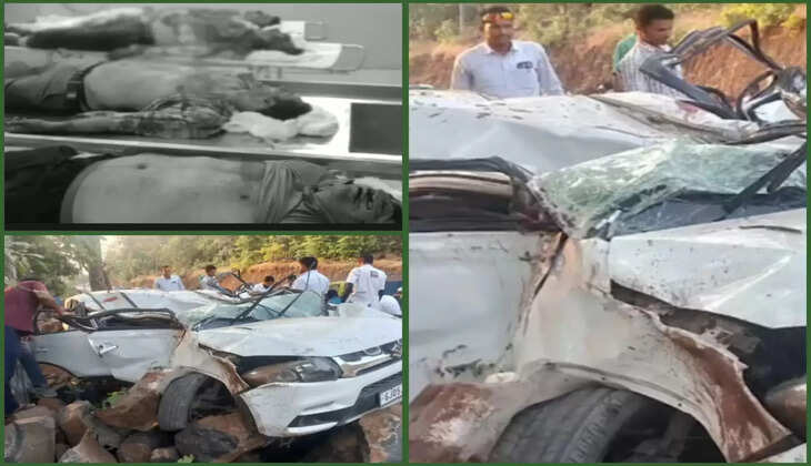 રિપોર્ટ@વલસાડ: સેલવાસના દૂધની રોડ પર ગમખ્વાર અકસ્માત સર્જાયો, 4નાં મોત