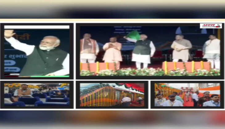 રિપોર્ટ@વારાણસી: વડાપ્રધાન મોદીએ કાશીથી 4 વંદે ભારત ટ્રેનોને લીલી ઝંડી આપી