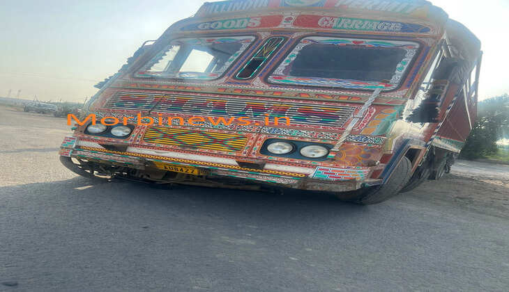 દુર્ઘટના@મોરબી: ટ્રક ચાલકે ત્રિપલ સવારી બાઈકને ઠોકર મારતા સગીર સહીત બેના મોત થયા