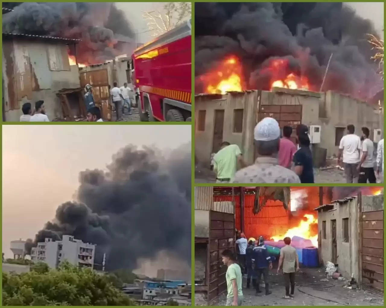 દુર્ઘટના@અમદાવાદ: બીઆરટીએસ વર્કશોપ પાછળ આવેલા 3 ગોડાઉનમાં ભયાનક આગ લાગી 