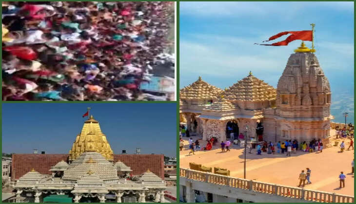 ધાર્મિક@ગુજરાત: પહેલા નોરતે પાવાગઢ અને મા અંબાના મંદિર અંબાજી ખાતે ભક્તોની ભારે ભીડ ઊમટી