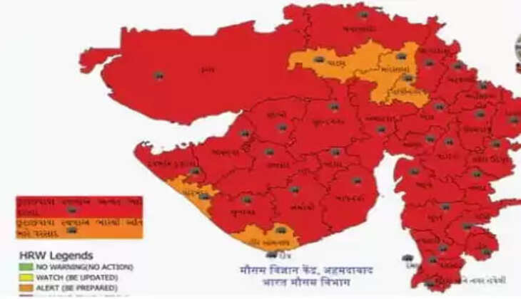વરસાદ@ગુજરાત: આજે 6 જિલ્લા બાદ કરતા આખા રાજ્યમાં રેડ એલર્ટ જાહેર કરાયું, મેઘરાજાની લાલ આંખ
