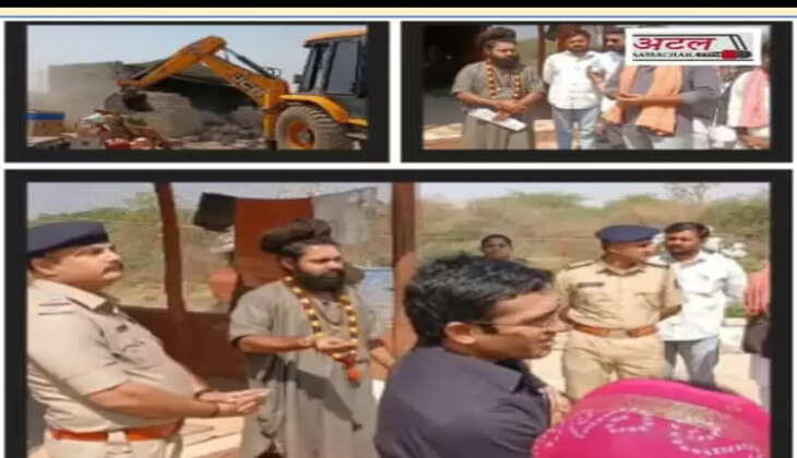 રિપોર્ટ@જૂનાગઢ: પ્લાસવામાં ગૌચરની જમીન પરનાં ધાર્મિક દબાણ દૂર કરવામાં આવ્યાં