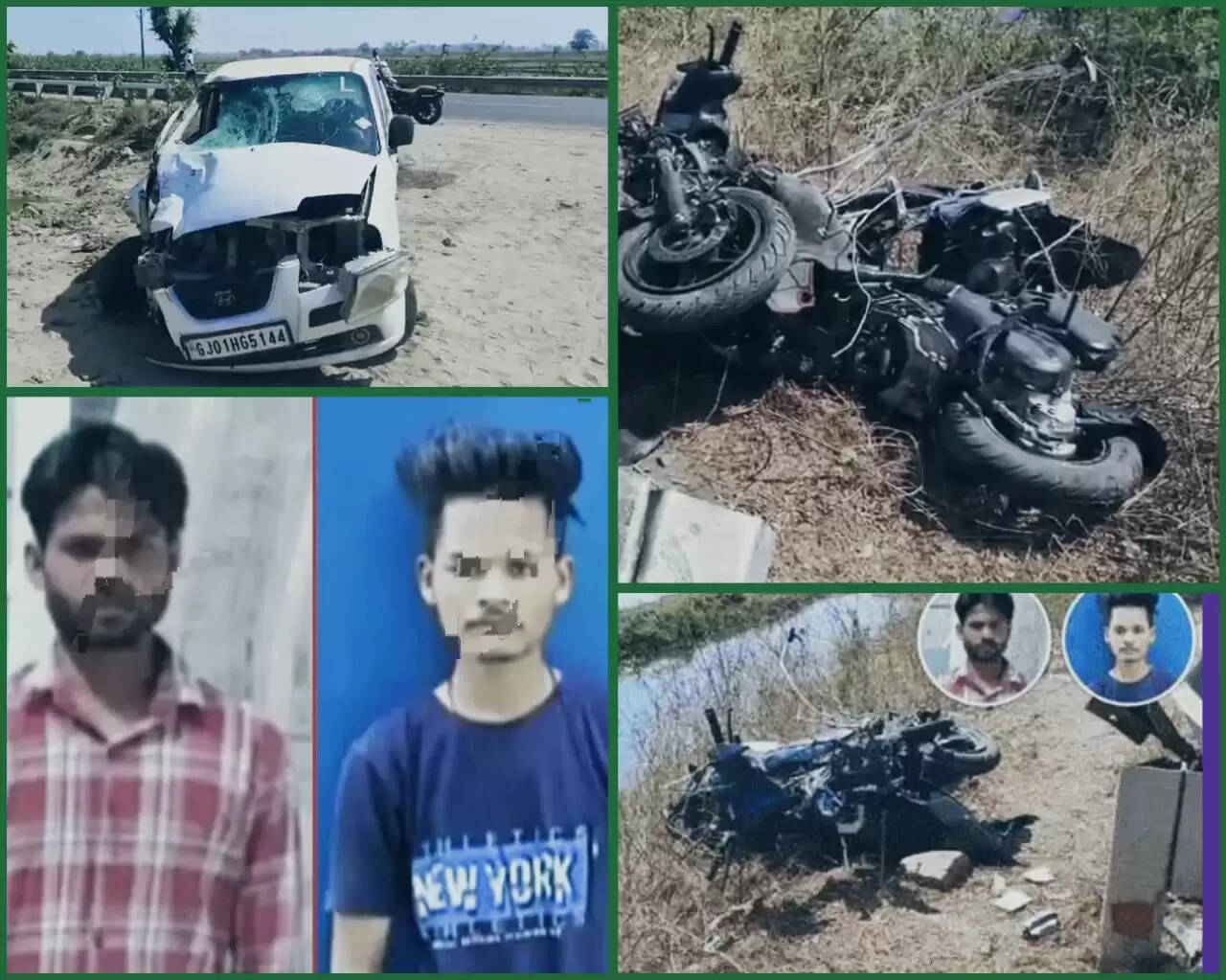 દુર્ઘટના@વડોદરા: કારચાલકે એક્ટિવાને અડફેટે લેતાં 2 યુવકનાં ઘટનાસ્થળે મોત