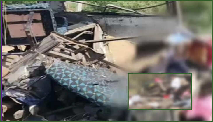 દુર્ઘટના@ગુજરાત: બસ અને ટ્રેલર વચ્ચે ગંભીર અકસ્માત સર્જાતા 4થી વધુ લોકોના મોત