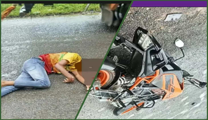 દુર્ઘટના@ડાંગ: KTM બાઈક સામેથી આવતા આઈસર ટેમ્પા સાથે ટકરાયું, 1નું મોત 