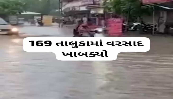 વરસાદ@ગુજરાત: ગુજરાતમાં ચોમાસું ચારેકોર જામ્યું, 169 તાલુકામાં વરસાદ ખાબક્યો