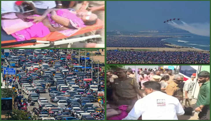 રિપોર્ટ@દેશ: ચેન્નઈના મરિના બીચ પર એરફોર્સના એર શો દરમિયાન 5 લોકોના મોત