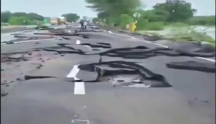 રિપોર્ટ@ગુજરાત: સ્ટેચ્યુ ઓફ યુનિટીને જોડતો રસ્તો ભારે વરસાદને કારણે ઊખડી ગયો