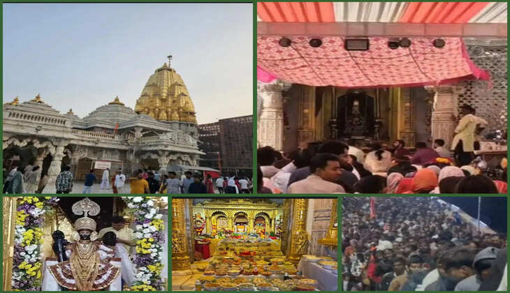  ધાર્મિક@ગુજરાત: યાત્રાધામ અંબાજી, પાવાગઢ, શામળાજી, ડાકોર અને બહુચરાજી સહિતનાં મંદિરોમાં વહેલી સવારથી ભક્તોની ભારે ભીડ