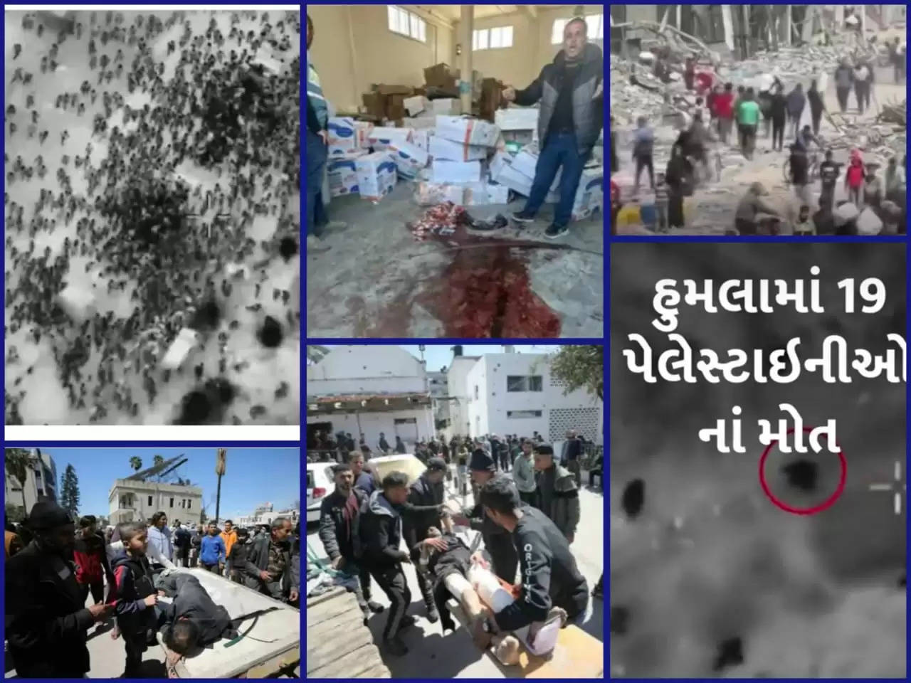 બ્રેકિંગ@દેશ: ભૂખથી તડપી રહેલાં પેલેસ્ટાઈનીઓ પર ઇઝરાયલી સેનાનો હુમલો, 19ના મોત 