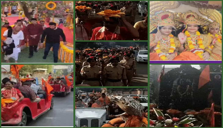 રિપોર્ટ@રાજકોટ: રામકથા પોથીયાત્રામાં 2000થી વધુ મહિલાઓ માથે પોથી લઈને પગપાળા યાત્રામાં જોડાઈ