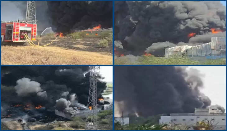 રિપોર્ટ@ગુજરાત: સાંઈ એન્ટરપ્રાઇઝ નામની ઓઇલ બનાવતી મિલમાં અચાનક ભીષણ આગ ભભૂકી 