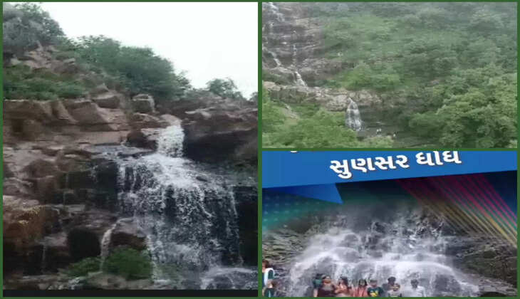 રિપોર્ટ@અરવલ્લી: રાજ્યનું મિની કાશ્મીર એટલે સુણસર ધોધ, 500 ફૂટ ઊંચેથી પડતા ધોધનો ડ્રોન નજારો