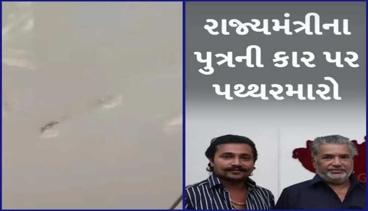 રિપોર્ટ@ભાવનગર: રાજ્યમંત્રી પરસોત્તમ સોલંકીના પુત્રની કાર પર પથ્થરમારો થયો