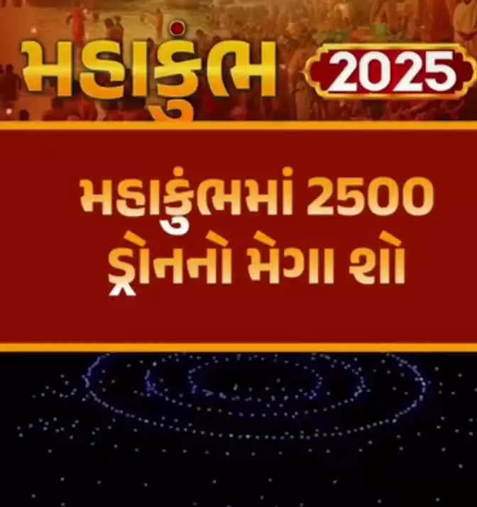 રિપોર્ટ@દેશ: મહાકુંભમાં 2500 ડ્રોનનો મેગા શો યોજાયો, જાણો વધુ વિગતે 