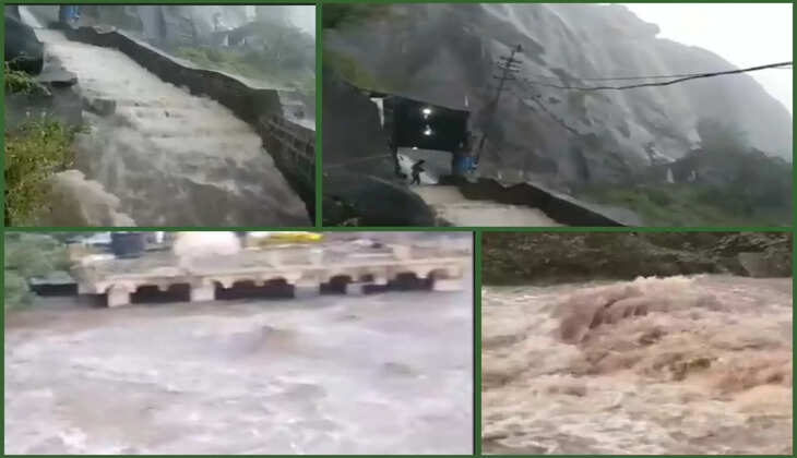 વરસાદ@ગુજરાત: ગિરનાર પર્વત પર ધોધમાર વરસાદ વરસતા ભવનાથ ક્ષેત્રમાં પાણીના ડરામણા દ્રશ્યો સર્જાયા