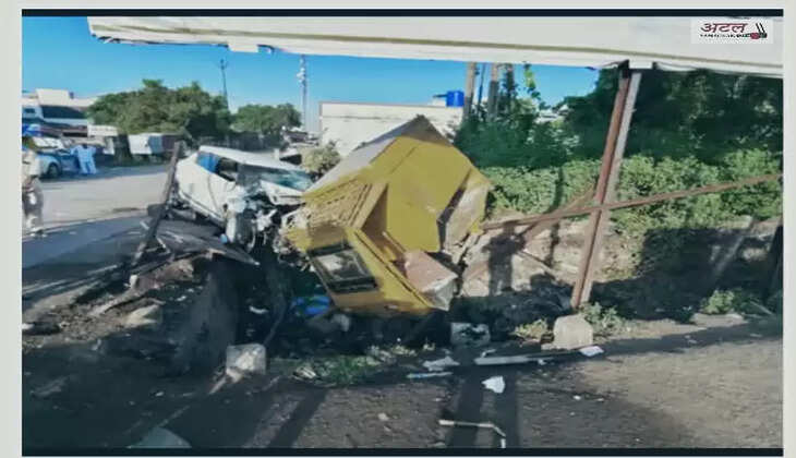 રિપોર્ટ@ગુજરાત: બેકાબૂ કાર ચાલકે લારી-રીક્ષાને અડફેટે લીધા, 2 લોકો ઇજાગ્રસ્ત