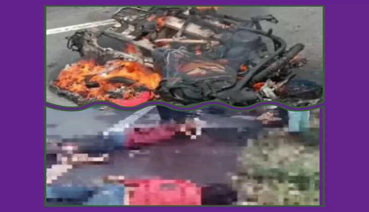 દુર્ઘટના@પાટણ: બસ અને બાઇક વચ્ચેના ભયાનક અકસ્માતમાં 3 લોકોનાં મોત નીપજ્યા 