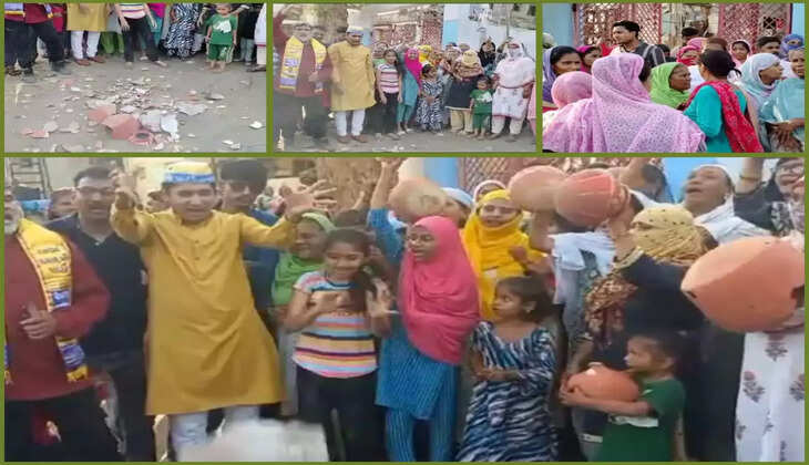 રિપોર્ટ@વડોદરા: પાણીની સમસ્યાના કારણે  મહિલાઓએ માટલા ફોડી પાલિકા સામે સુત્રોચ્ચાર