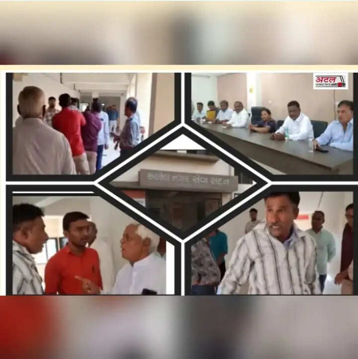 રિપોર્ટ@કલોલ: સમસ્યા અંગે રજૂઆત કરવા આવેલા નાગરિકને ભાજપ કાર્યકરે કોલર પકડી બહાર કાઢ્યો