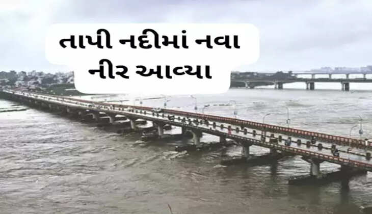 રિપોર્ટ@ગુજરાત: વરસાદથી તાપી નદીમાં નવા નીર આવ્યા, જાણો વધુ વિગતે