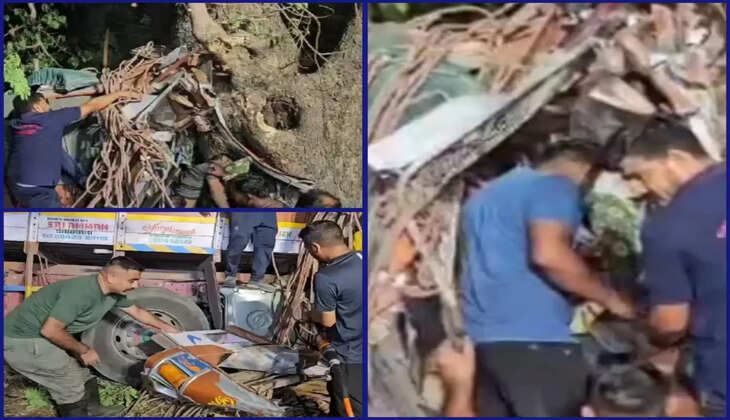 દુર્ઘટના@આણંદ: બેકાબુ ટ્રક રોડની સાઈડમાં ઉતરી જઈ અને  ઝાડ સાથે  અથડાતા 1 યુવકનું મોત  