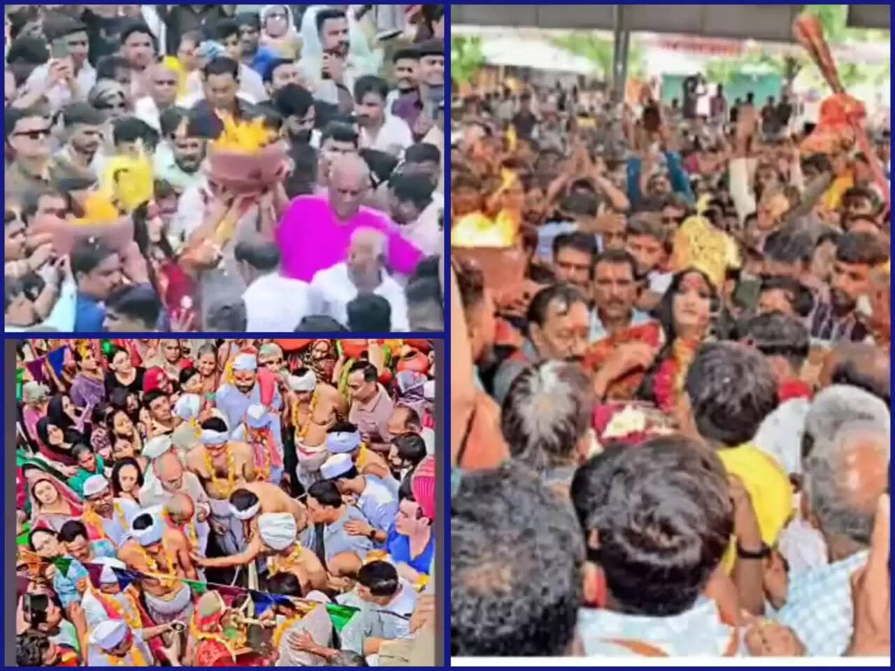 ધાર્મિક@મહેસાણા: પાલોદ ગામે ચોસઠ જોગણી માતાજીના મેળાના બીજા દિવસે માતાજીની સગડીઓ પરથી વરતારો જોવાયો