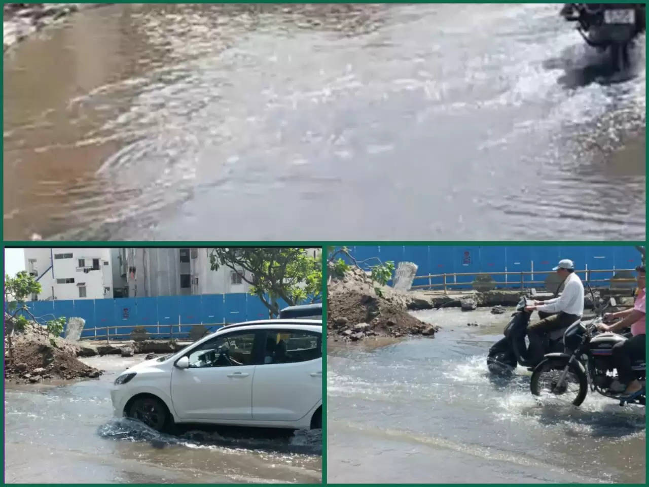 રિપોર્ટ@રાજકોટ: સૌરાષ્ટ્ર હાઈસ્કૂલ નજીક લાઈન તૂટતા હજારો લીટર પાણીનો વેડફાટ થયો 